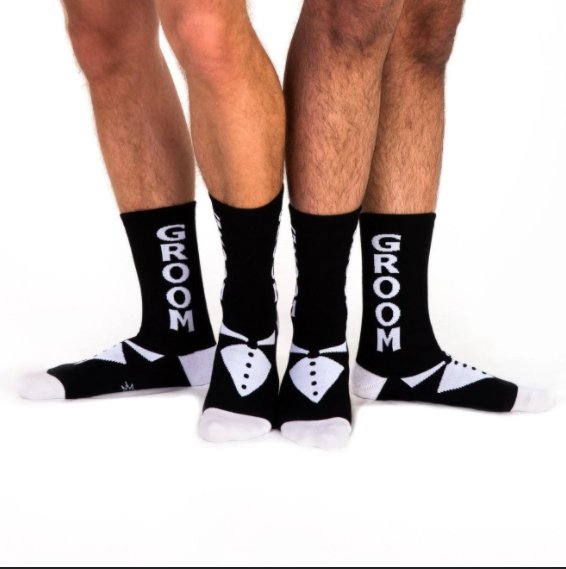 Groomsmen Socks Suit & Socks by Groovy Groomsmen Gifts