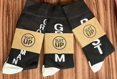 Groomsmen Socks Suit & Socks by Groovy Groomsmen Gifts