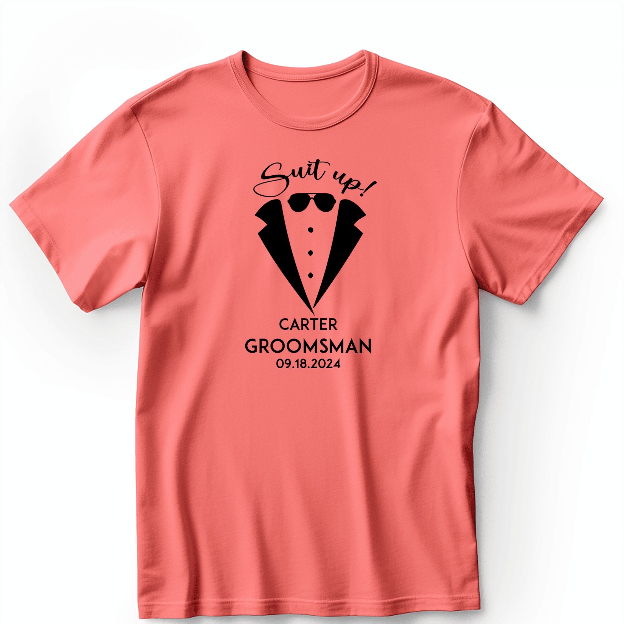 Groomsman Mens T Shirt Suit Up Boys Mens T Shirt by Groovy Groomsmen Gifts