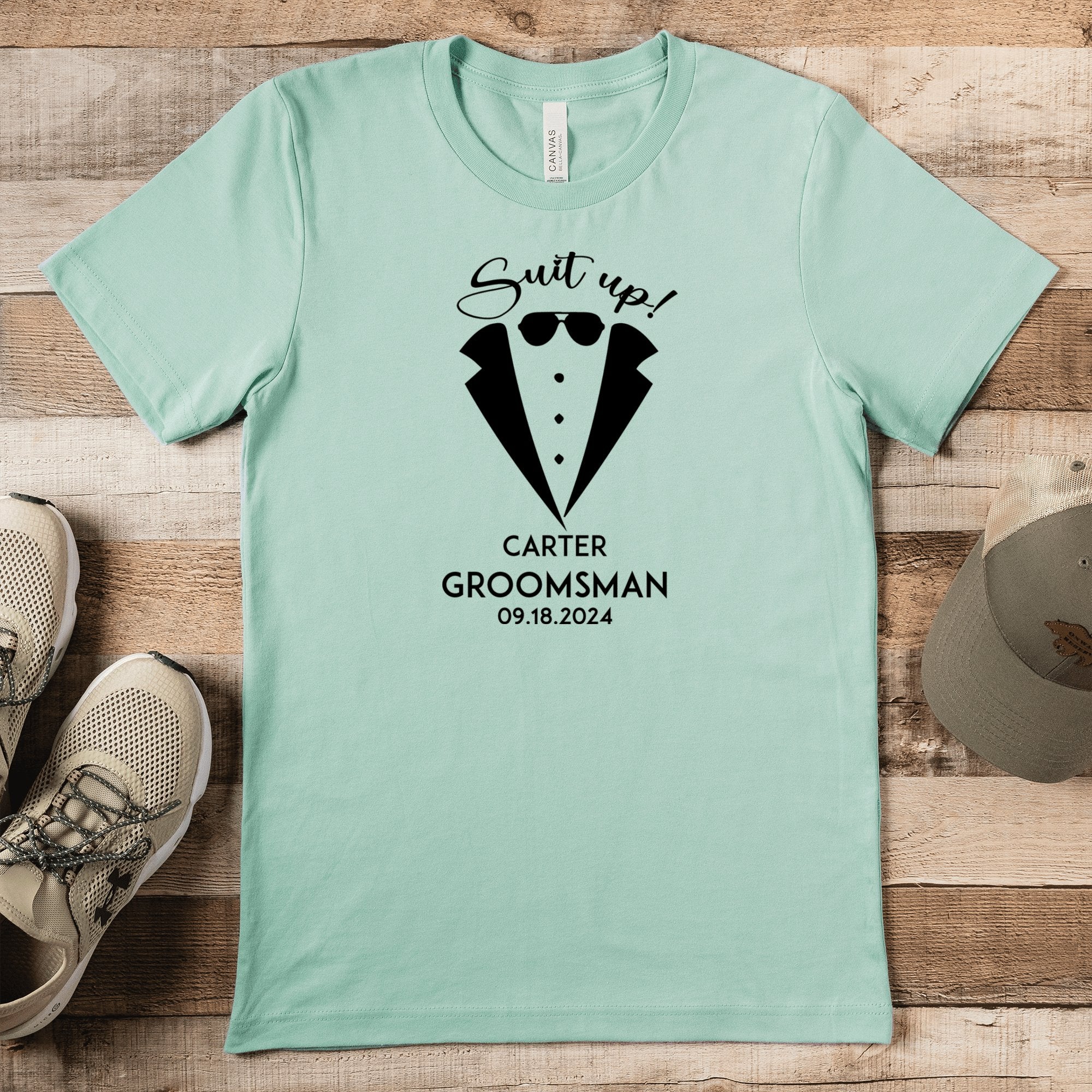 Groomsman Mens T Shirt Suit Up Boys Mens T Shirt by Groovy Groomsmen Gifts