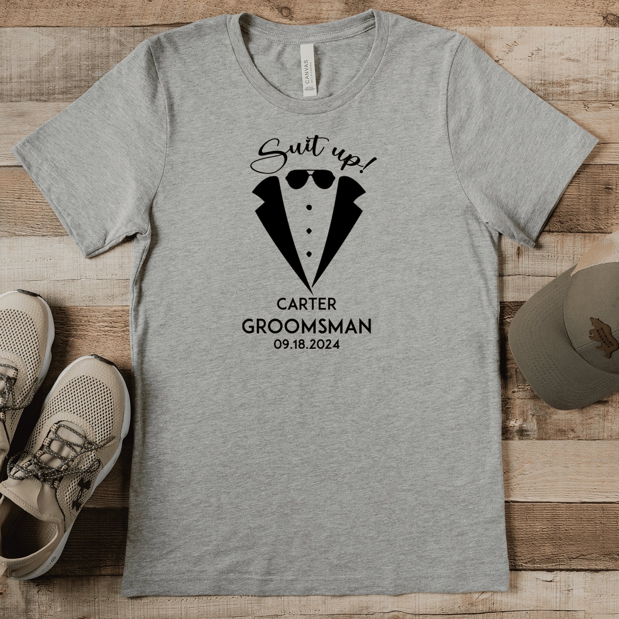 Groomsman Mens T Shirt Suit Up Boys Mens T Shirt by Groovy Groomsmen Gifts