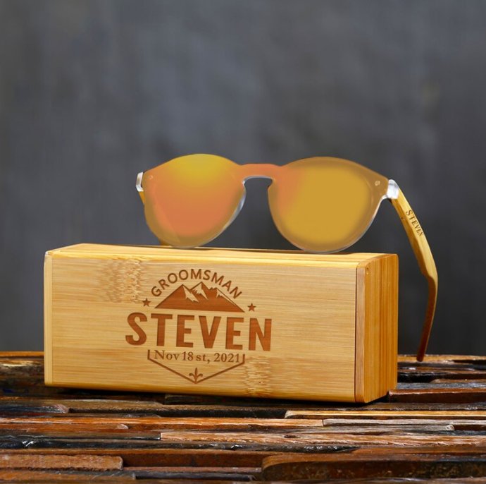 Sunglasses Sun Glare by Groovy Groomsmen Gifts