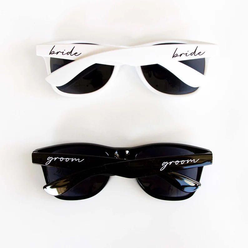 Sunglass Lenses Bride/Groom Sunglasses by Groovy Groomsmen Gifts