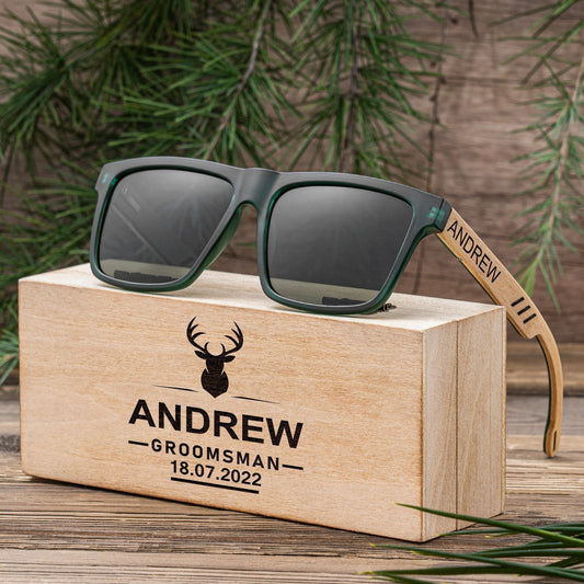 Sunglasses Cedar Shades by Groovy Groomsmen Gifts