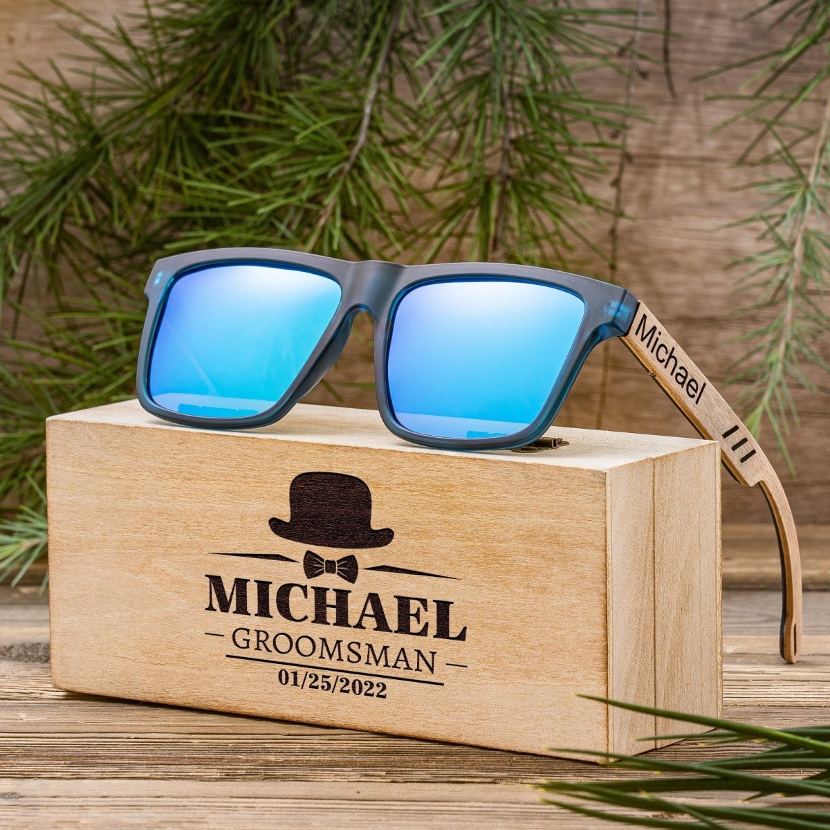 Sunglasses Cedar Shades by Groovy Groomsmen Gifts