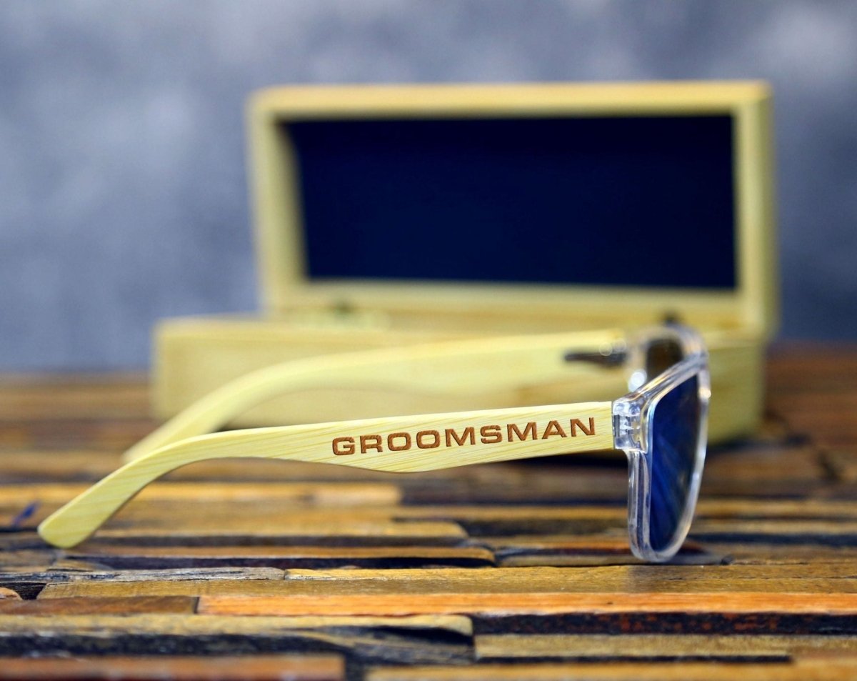 Sunglasses Custom Engraved Polarized Sunglasses by Groovy Groomsmen Gifts