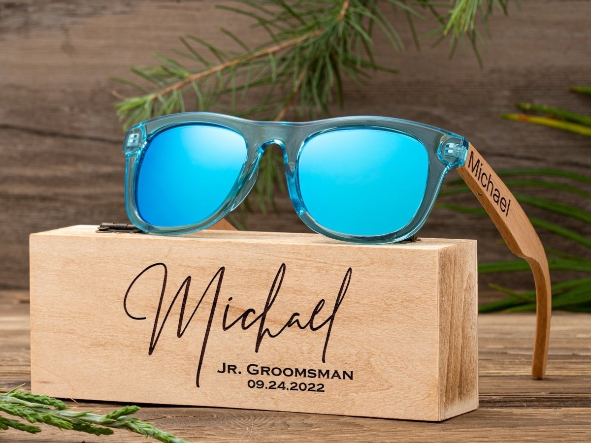 Sunglasses Engraved Ring Bearer Sunglasses by Groovy Groomsmen Gifts