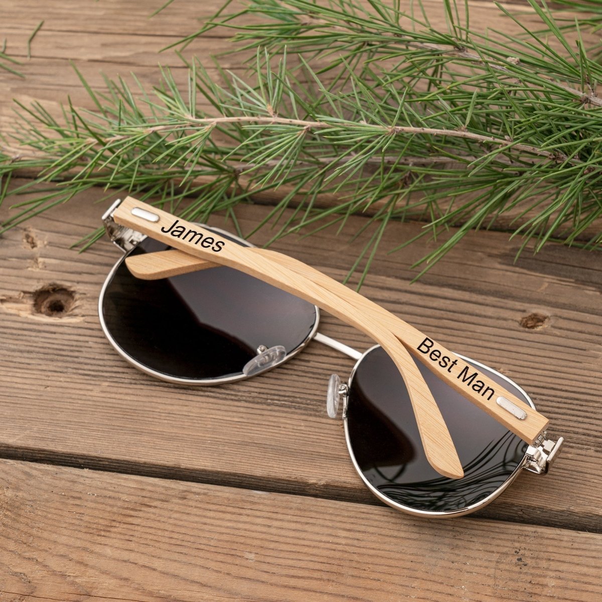 Sunglasses UV Aviators by Groovy Groomsmen Gifts