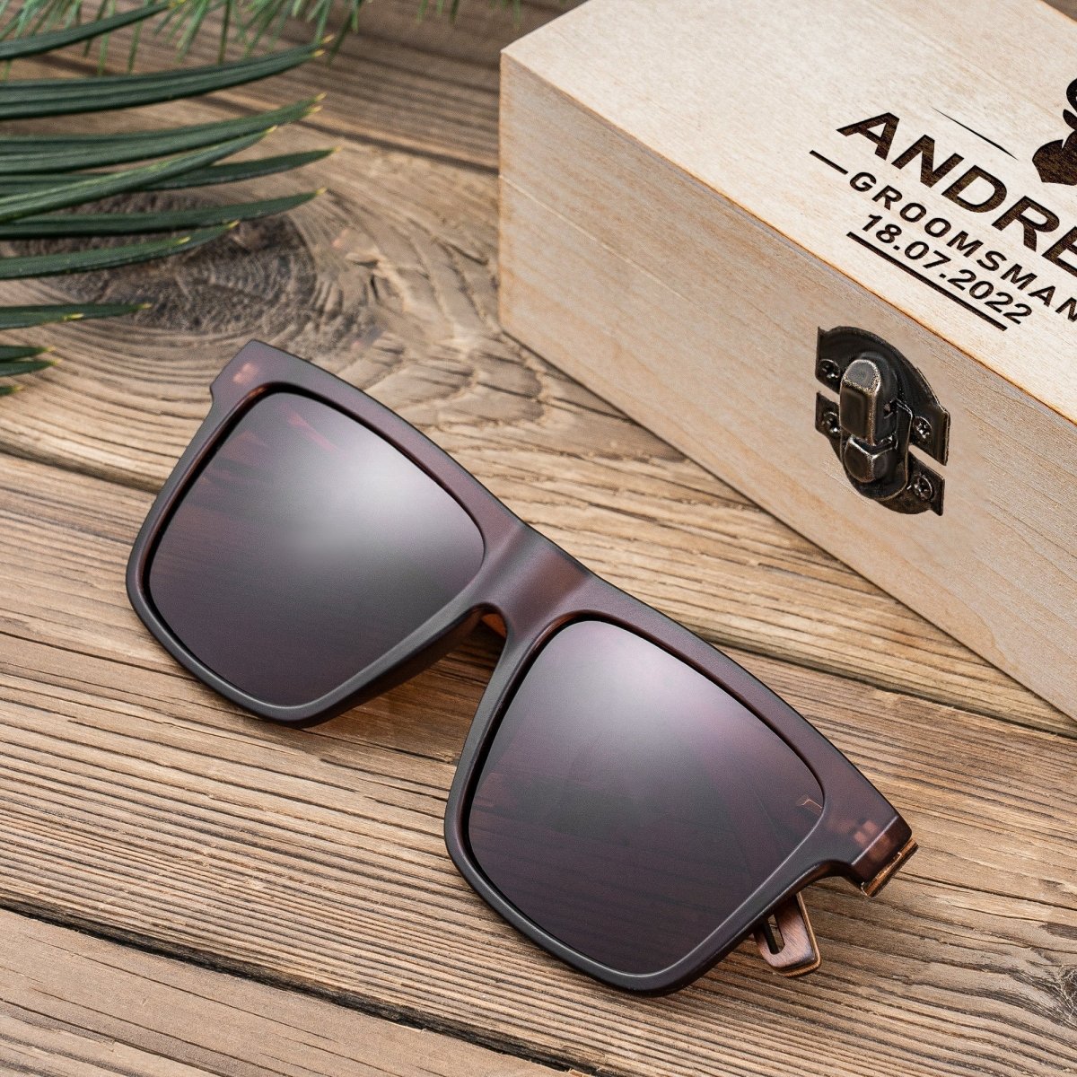 Sunglasses Wooden Wayfarers by Groovy Groomsmen Gifts