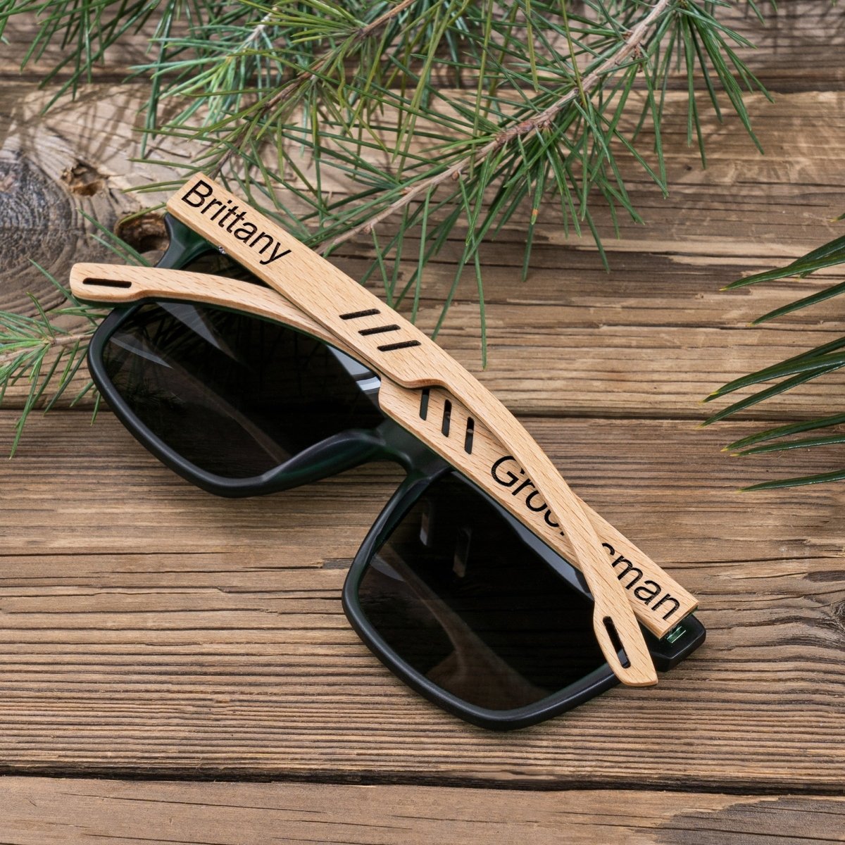 Sunglasses Wooden Wayfarers by Groovy Groomsmen Gifts