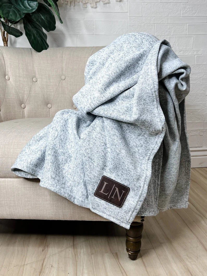 Sweater Fleece Personalized Blanket - Groovy Groomsmen Gifts