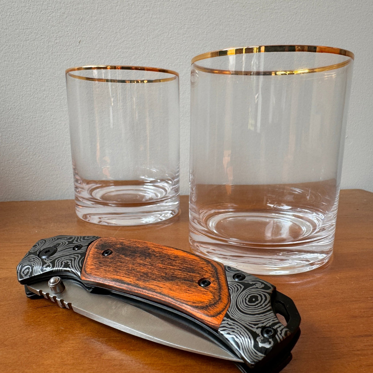 Whiskey Glass Set Tactical Sips Set by Groovy Groomsmen Gifts