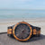 Wooden Watch Tarzan | Dark Sandalwood & Zebra by Groovy Groomsmen Gifts