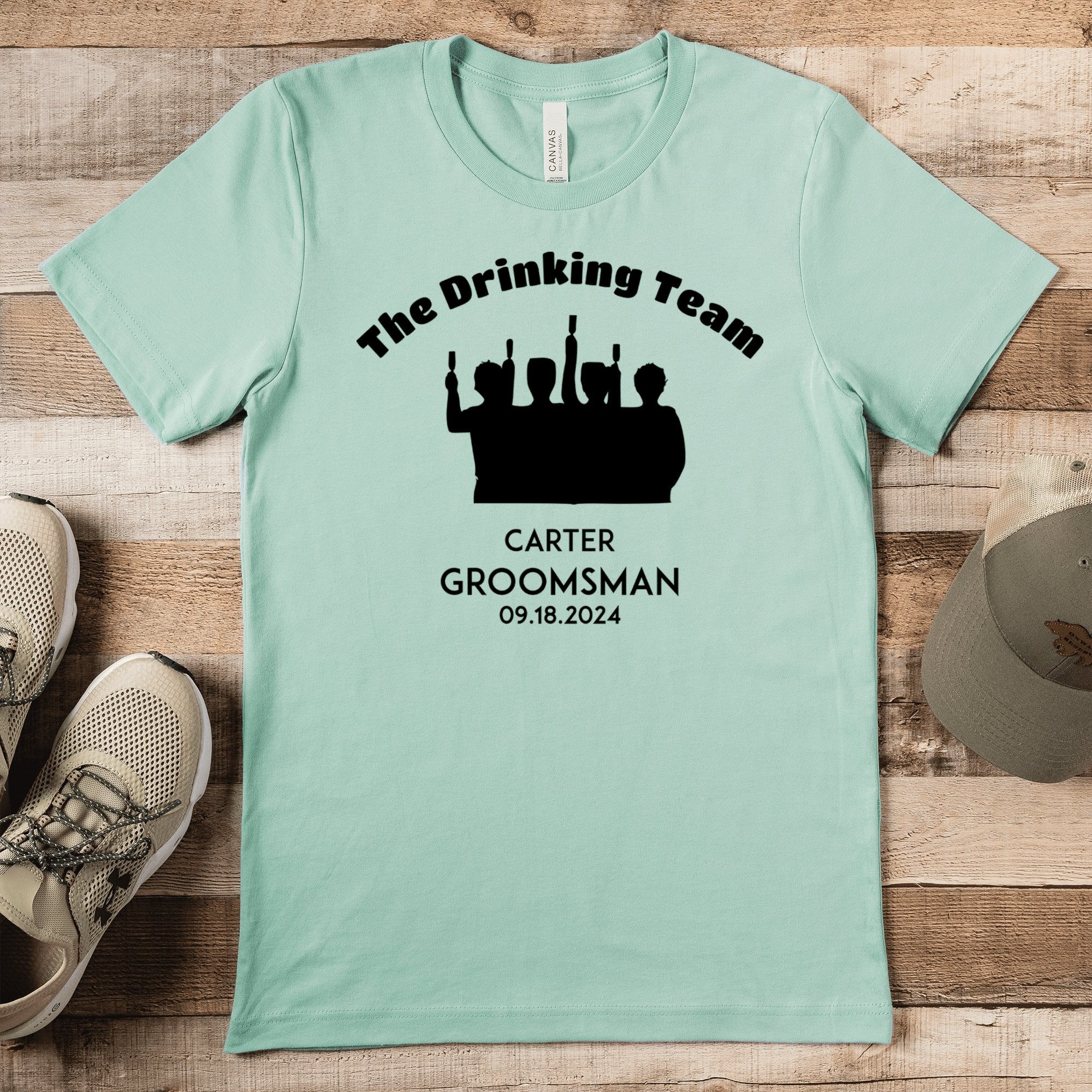 Groomsman Mens T Shirt The Drinking Team Mens T Shirt by Groovy Groomsmen Gifts