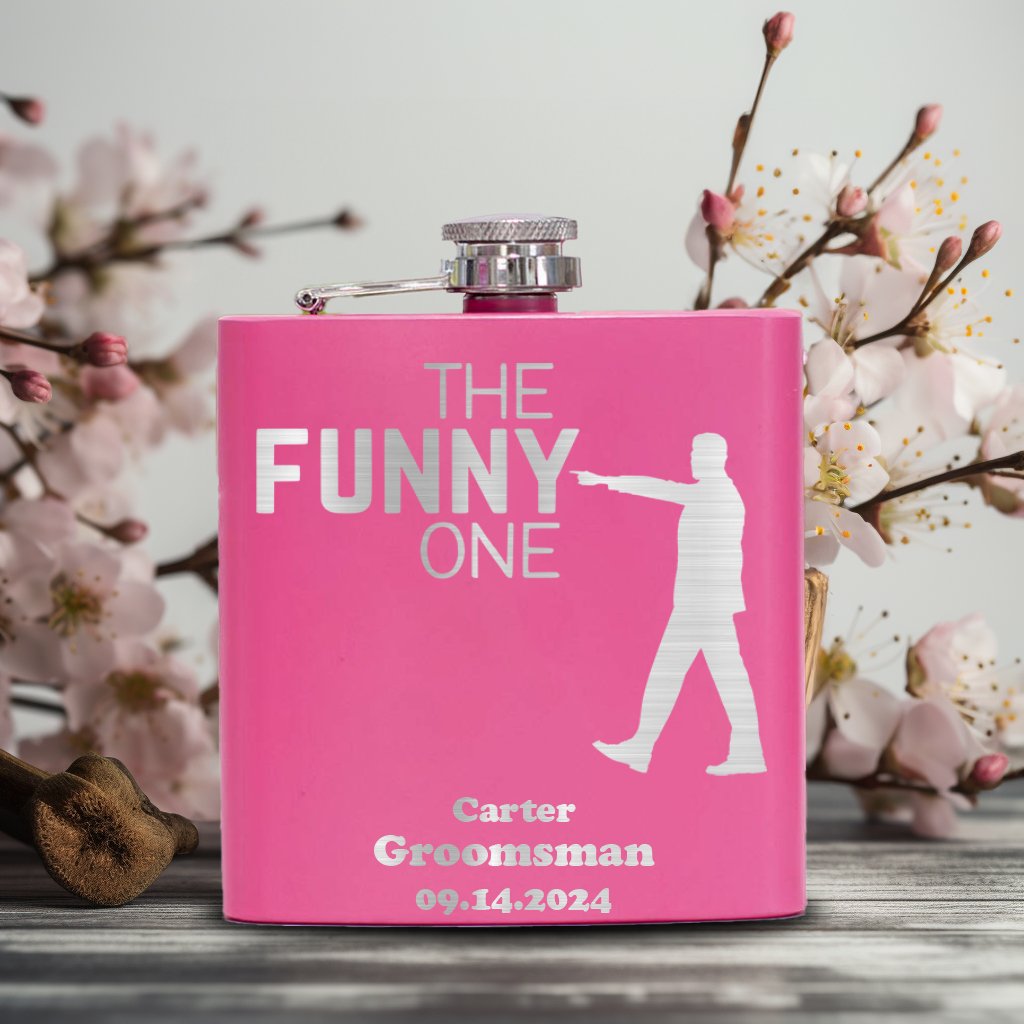 The Funny One Flask - Groovy Groomsmen Gifts