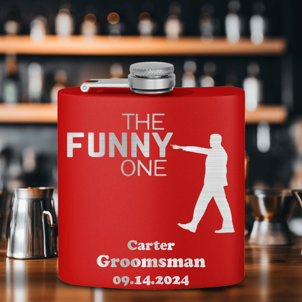 The Funny One Flask - Groovy Groomsmen Gifts