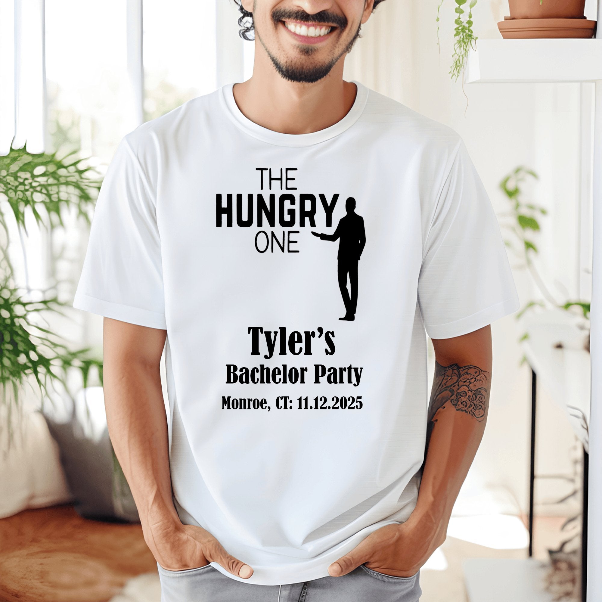 Bachelor Party Mens T Shirt The Hungry One Mens T Shirt by Groovy Groomsmen Gifts