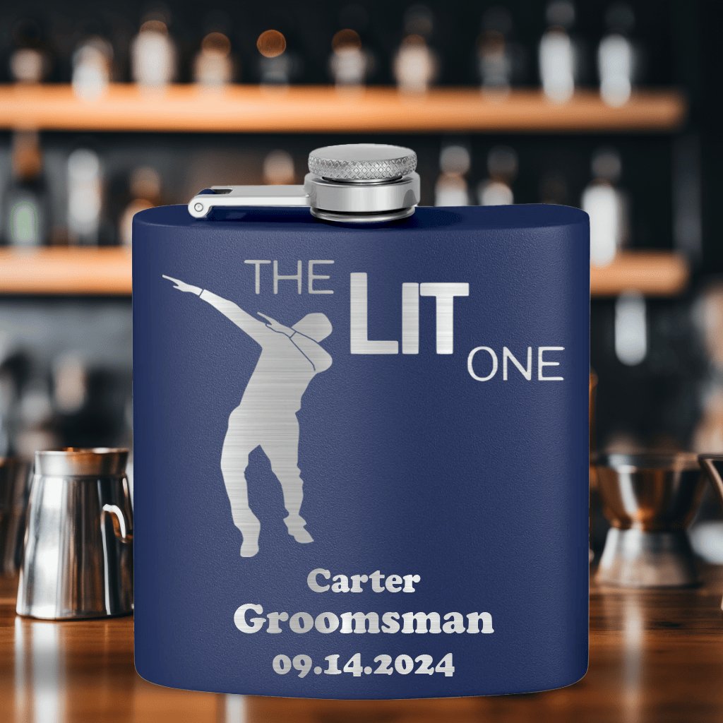 The Lit One Flask - Groovy Groomsmen Gifts