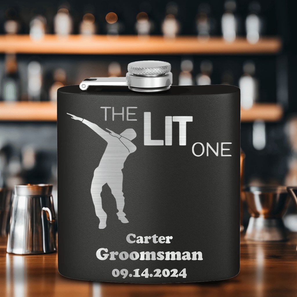 The Lit One Flask - Groovy Groomsmen Gifts