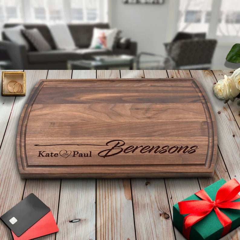 The Lovers' Cutting Board - Groovy Groomsmen Gifts