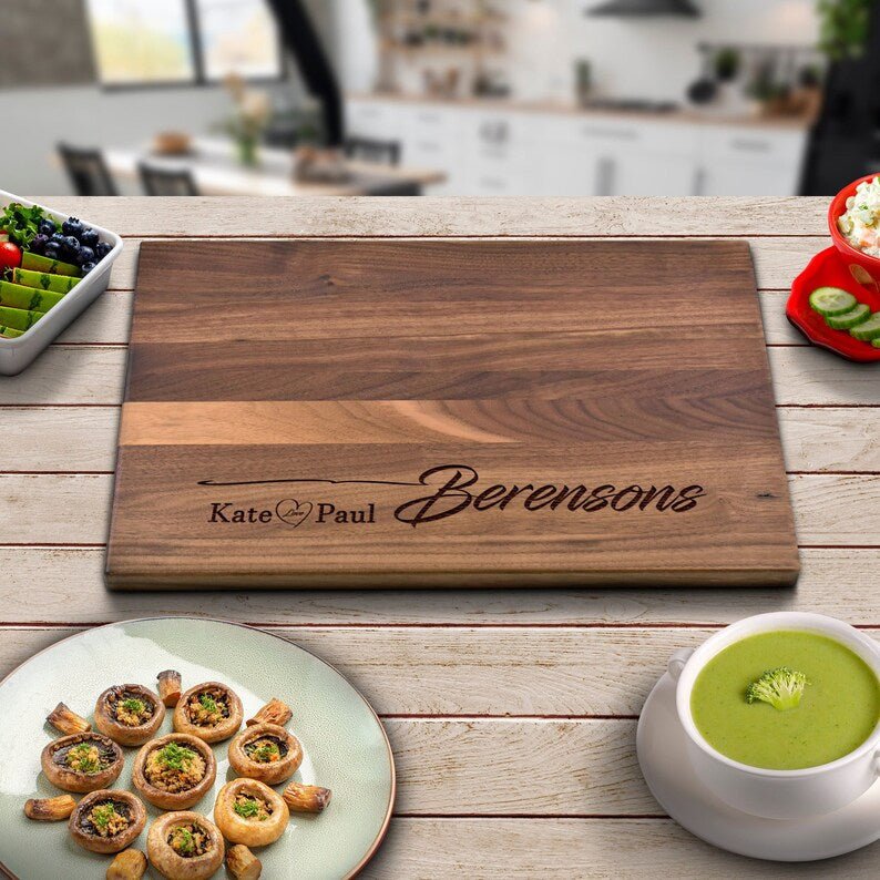 The Lovers' Cutting Board - Groovy Groomsmen Gifts