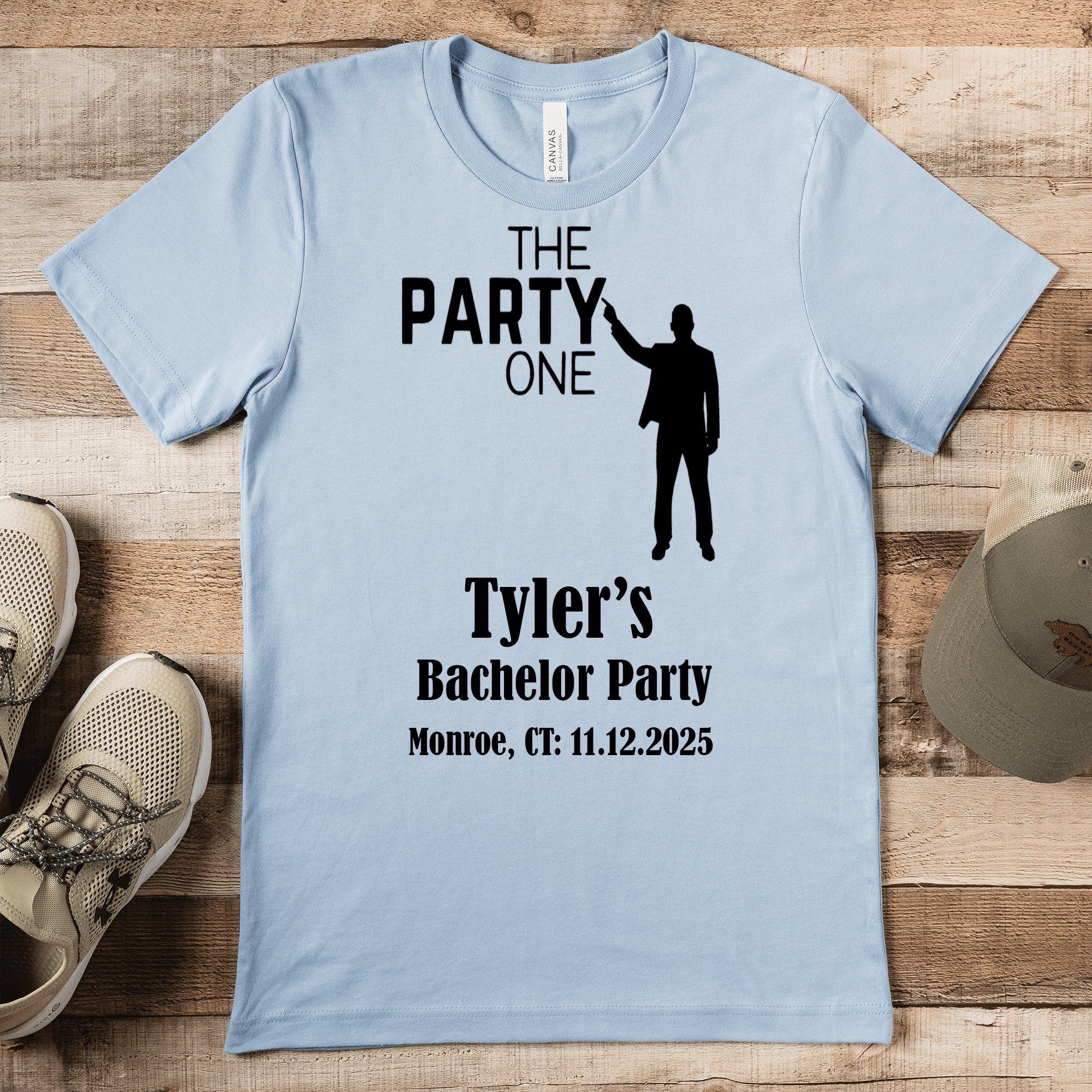 Bachelor Party Mens T Shirt The Party One Mens T Shirt by Groovy Groomsmen Gifts