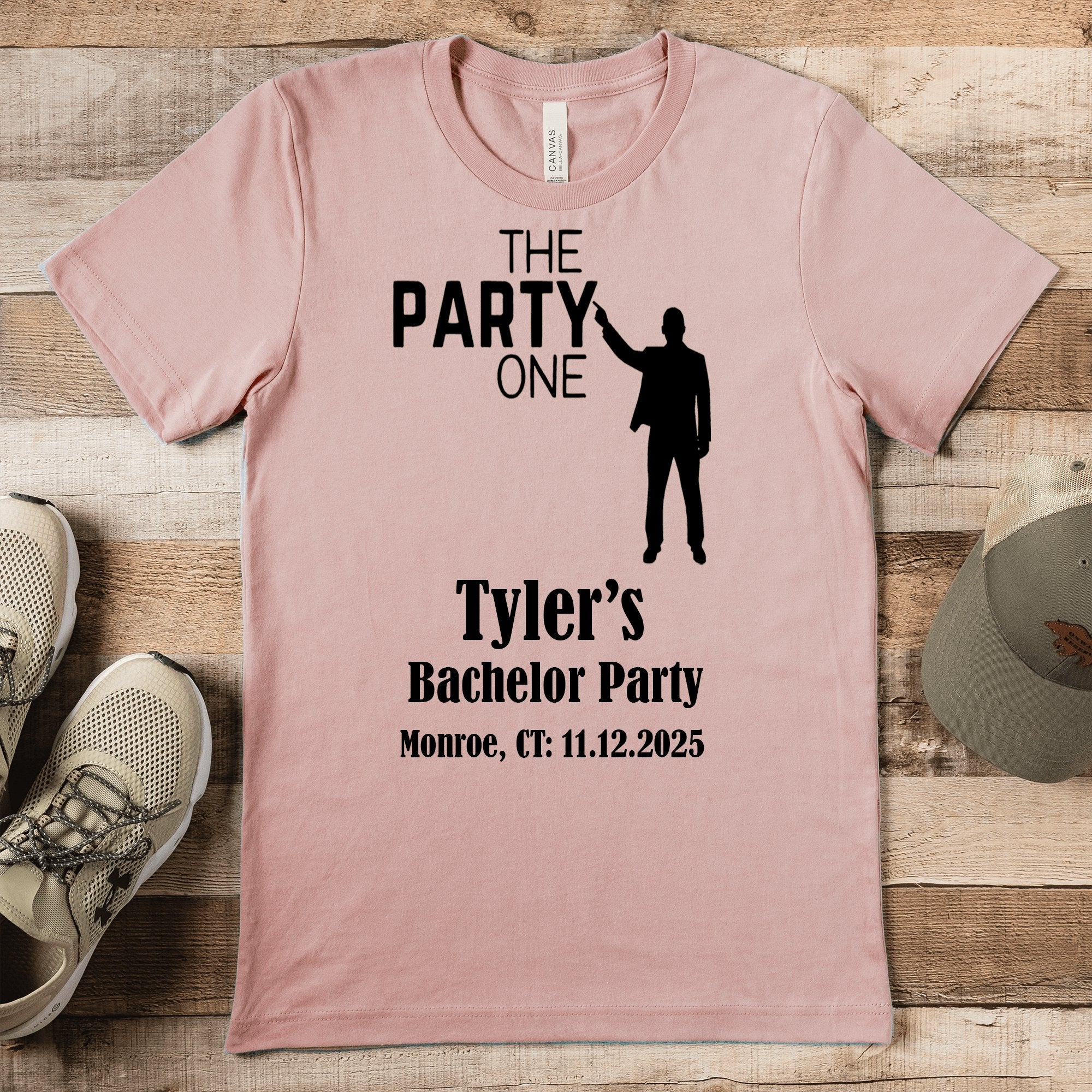 Bachelor Party Mens T Shirt The Party One Mens T Shirt by Groovy Groomsmen Gifts