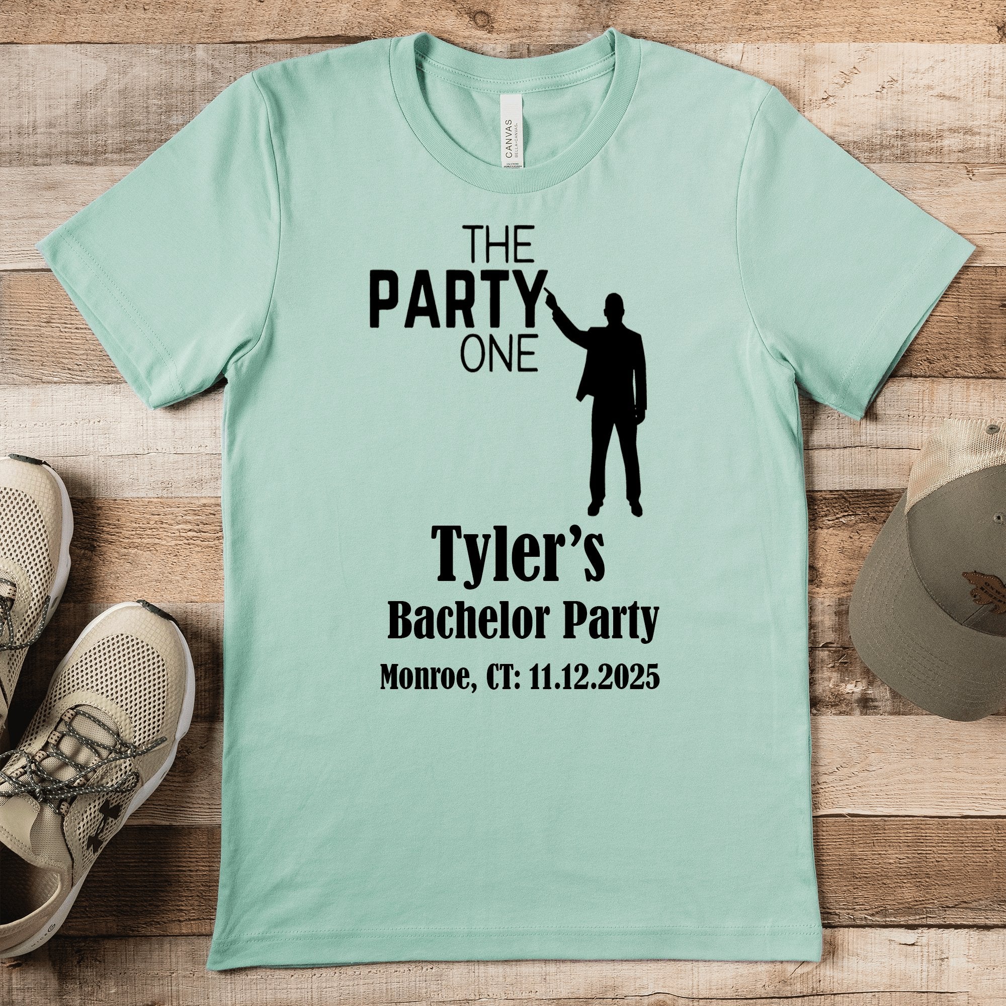 Bachelor Party Mens T Shirt The Party One Mens T Shirt by Groovy Groomsmen Gifts