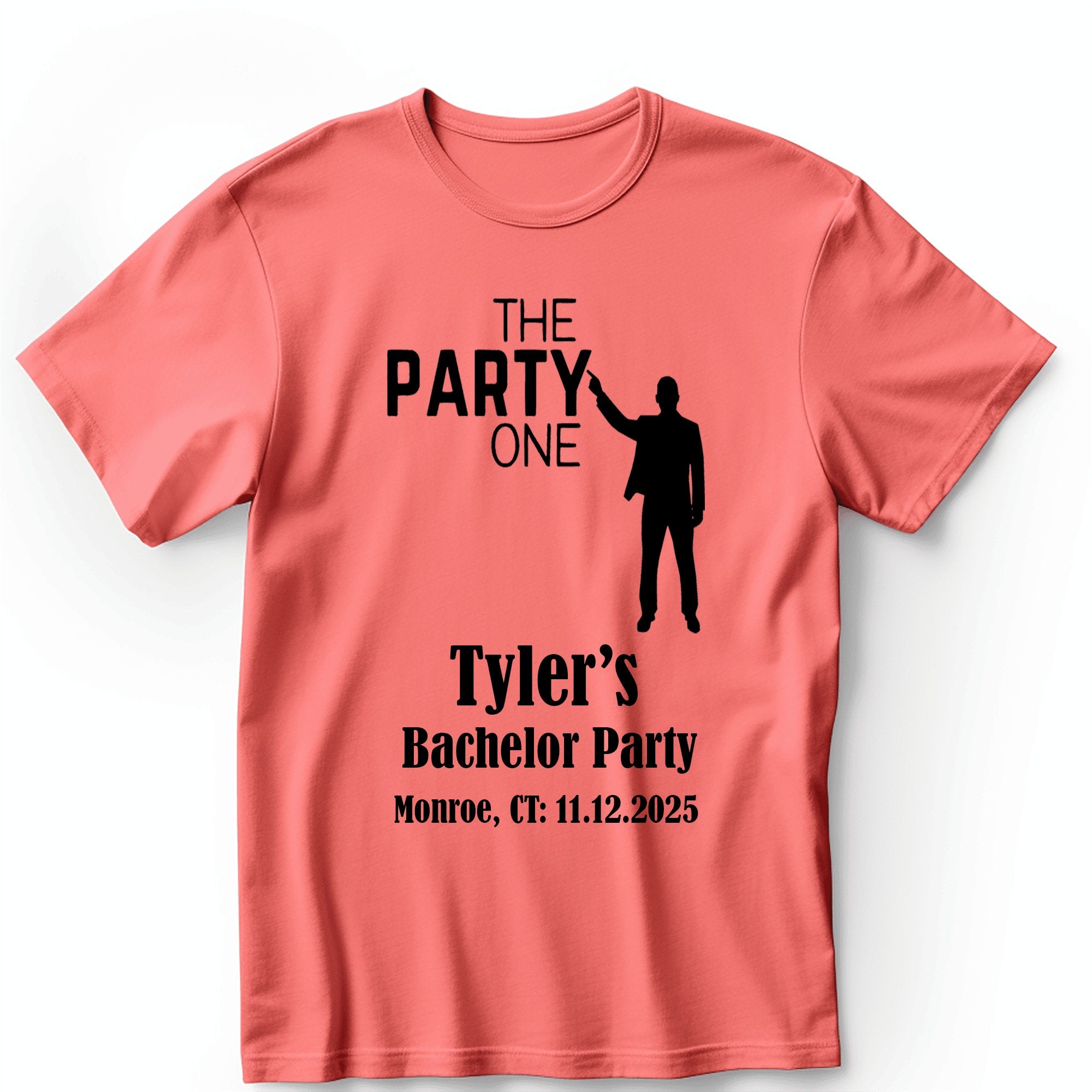 Bachelor Party Mens T Shirt The Party One Mens T Shirt by Groovy Groomsmen Gifts