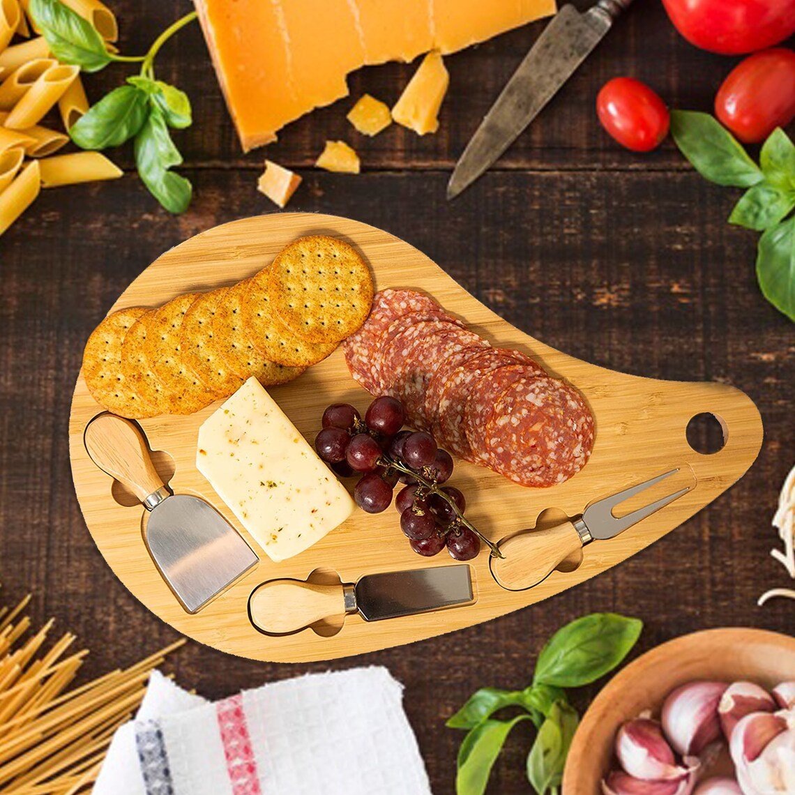 The Perfect Pair Charcuterie Board - Groovy Groomsmen Gifts