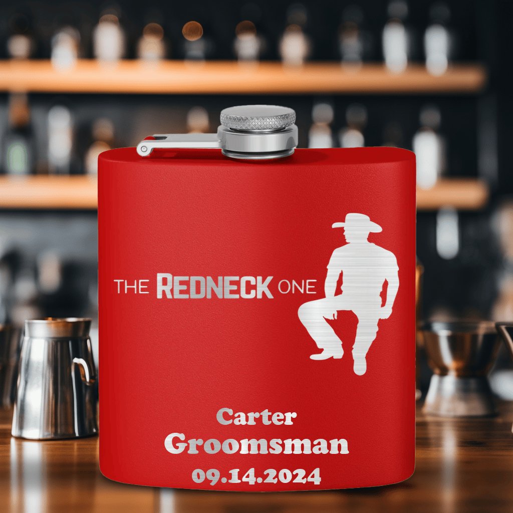 The Redneck One Flask - Groovy Groomsmen Gifts