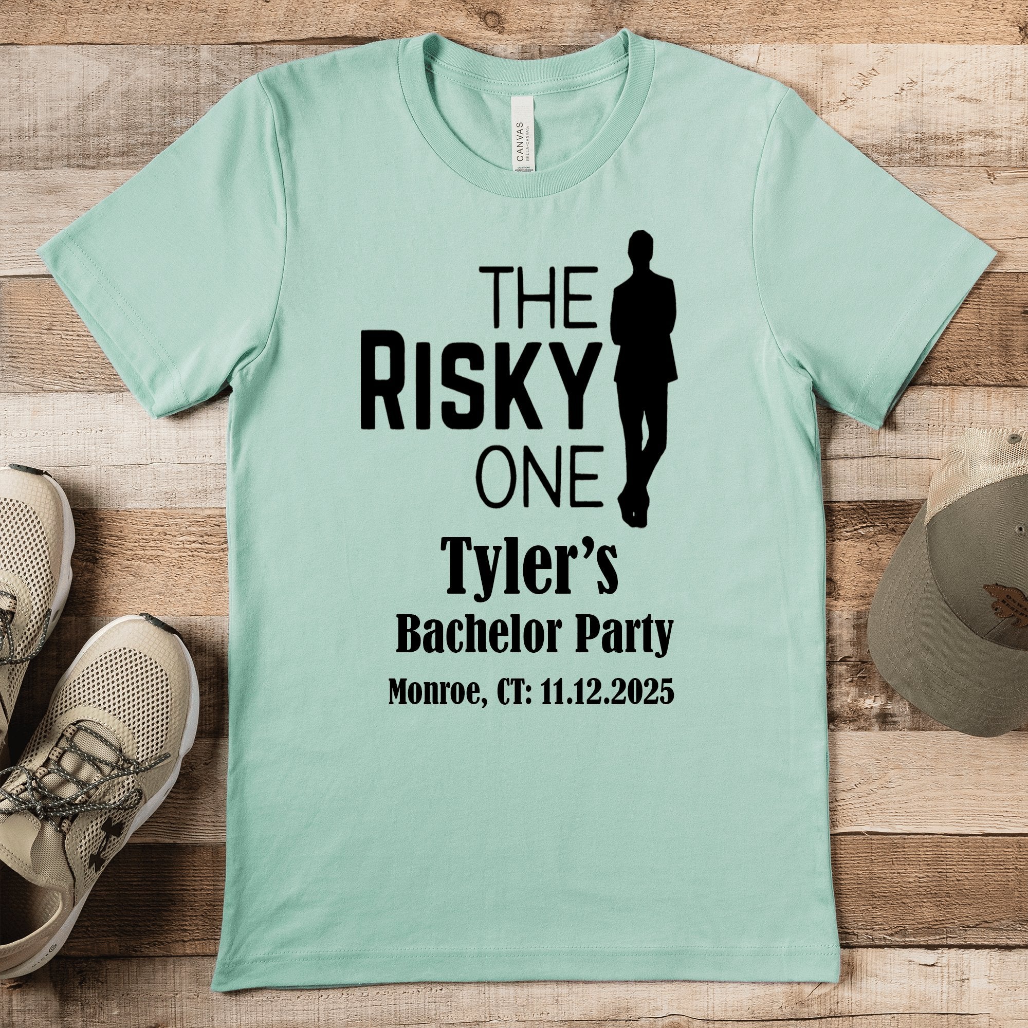 The Risky One Mens T Shirt - Groovy Groomsmen Gifts