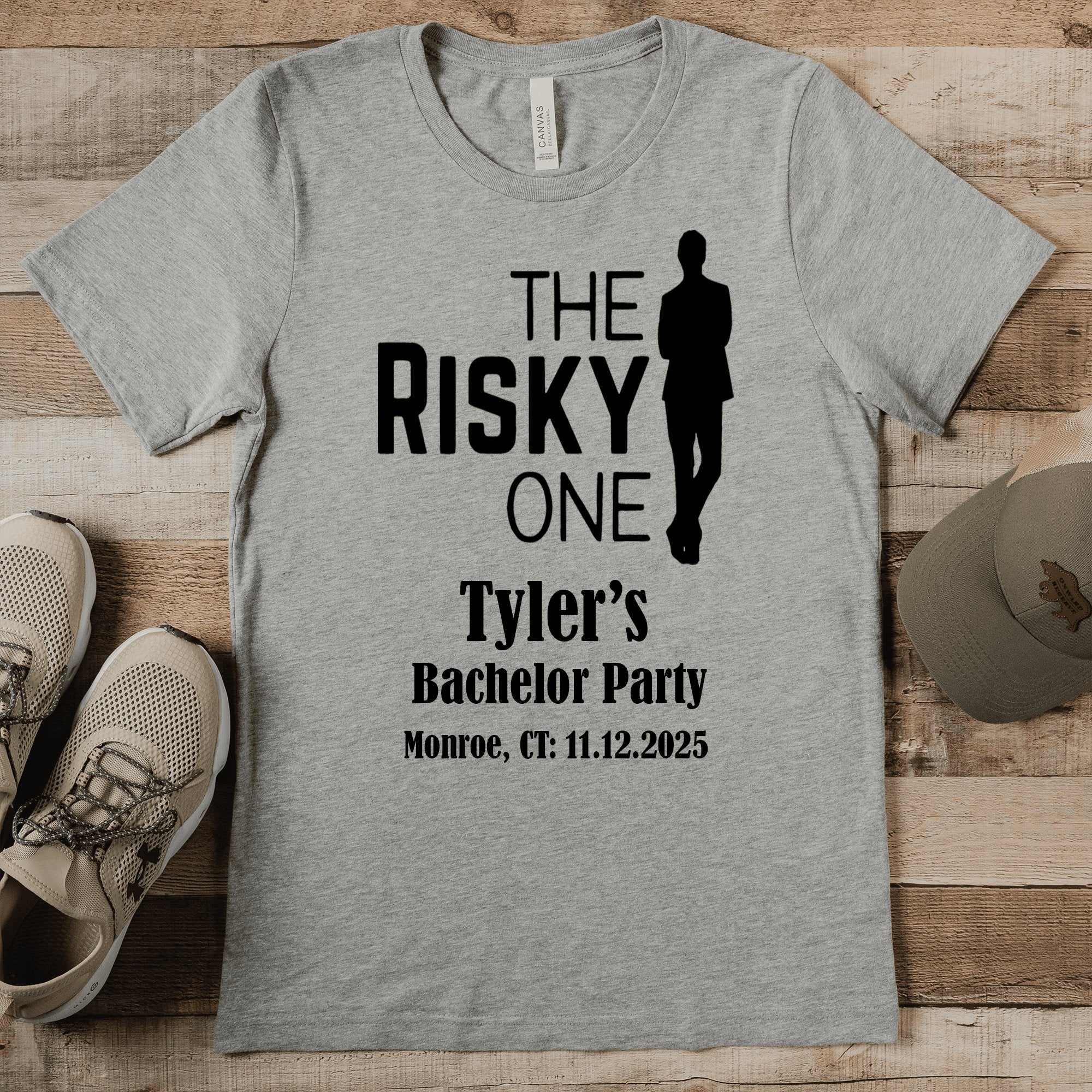 The Risky One Mens T Shirt - Groovy Groomsmen Gifts