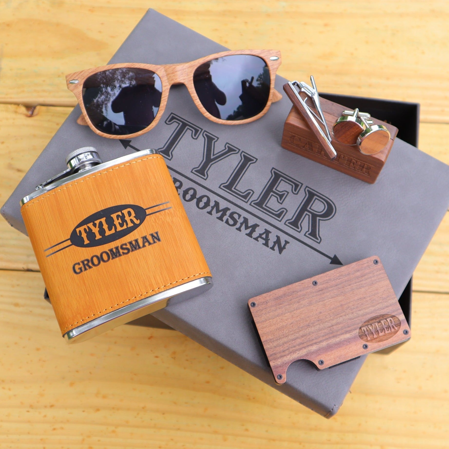 Groovy Laser The Wood Father by Groovy Groomsmen Gifts