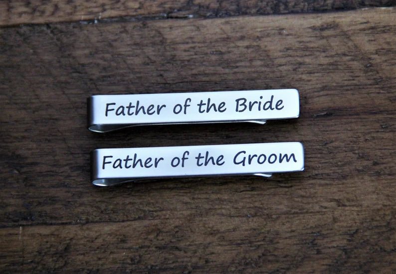 Tie Bar Custom Engraved Tie Clip by Groovy Groomsmen Gifts