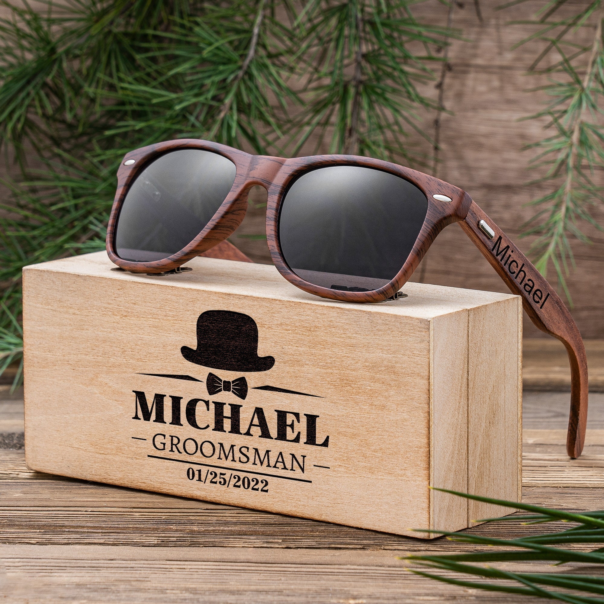 Sunglasses Timber Tints by Groovy Groomsmen Gifts