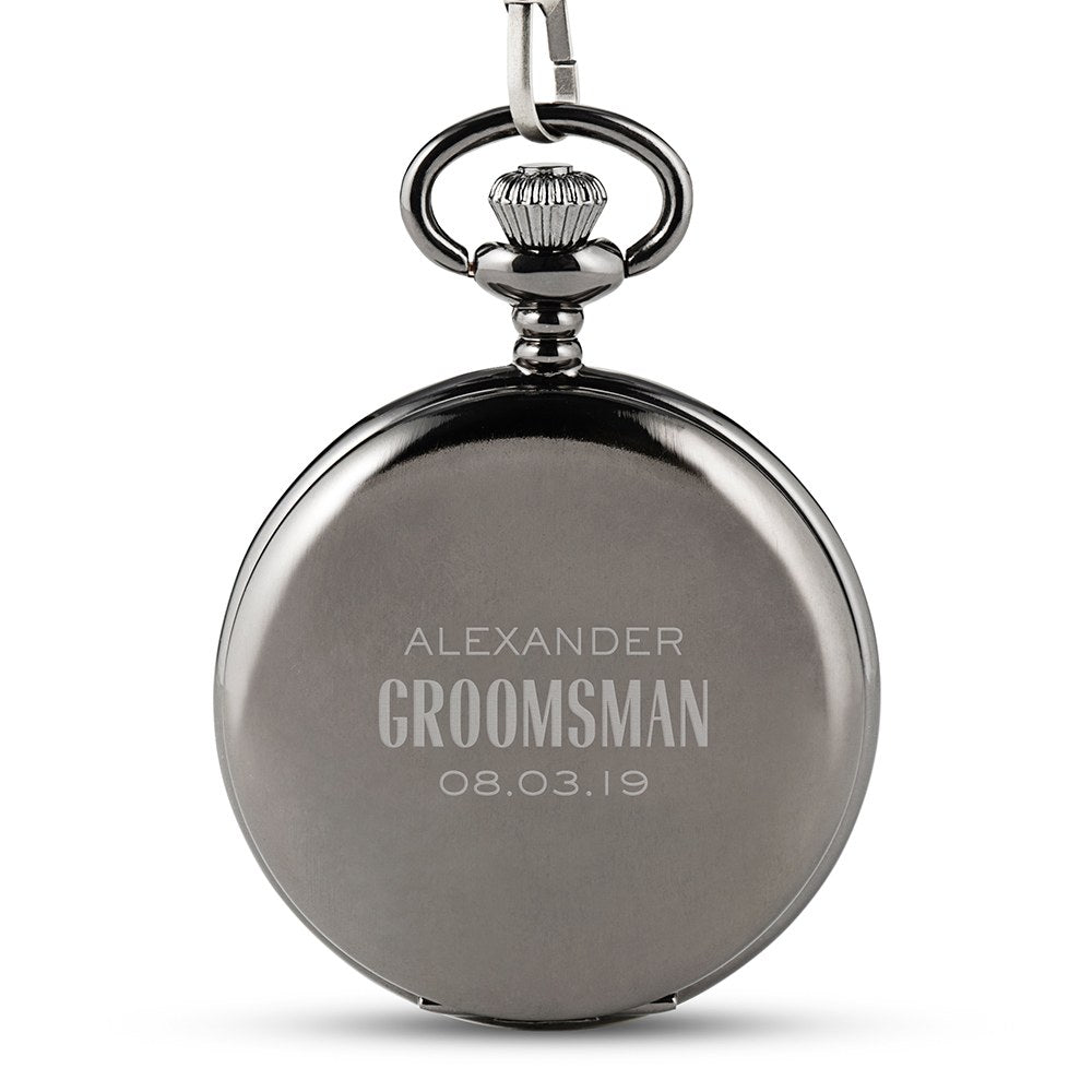 Watches Time Travelers Pocket Watch by Groovy Groomsmen Gifts