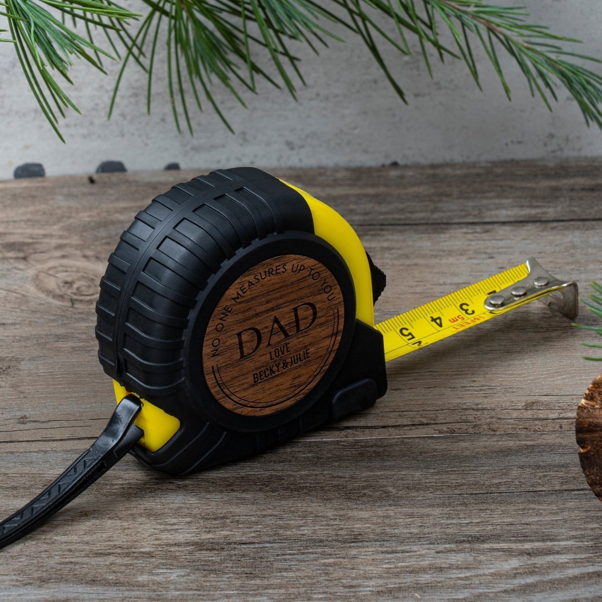 Tools Dads Tape Measure by Groovy Groomsmen Gifts