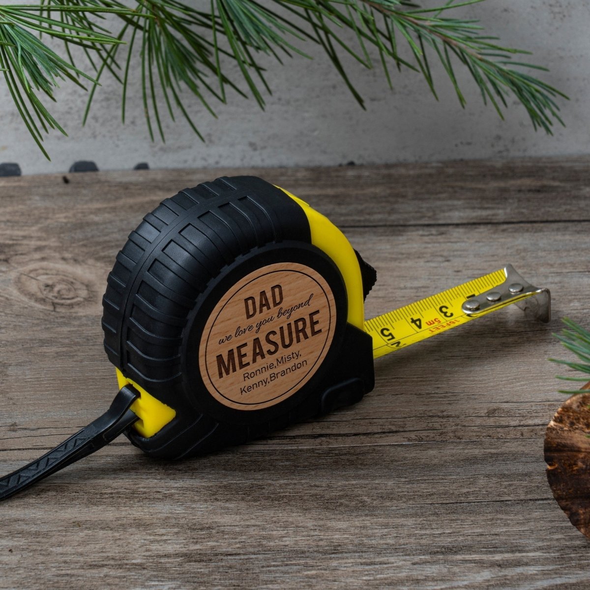 Tools Dads Tape Measure by Groovy Groomsmen Gifts