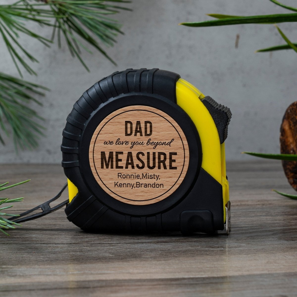 Tools Dads Tape Measure by Groovy Groomsmen Gifts