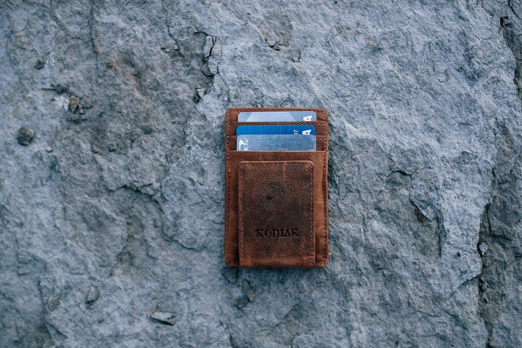 Top - grain Leather Money Clip - Groovy Groomsmen Gifts