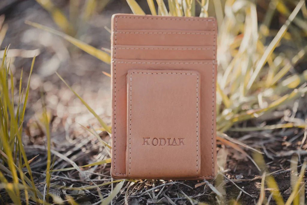 Top - grain Leather Money Clip - Groovy Groomsmen Gifts