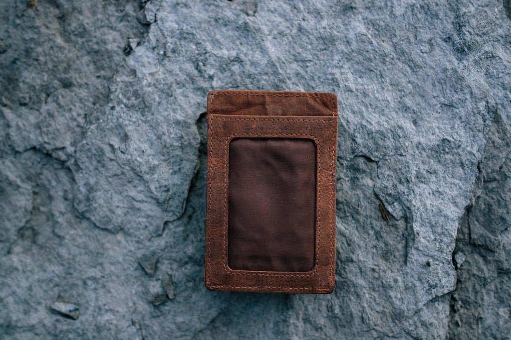 Top - grain Leather Money Clip - Groovy Groomsmen Gifts