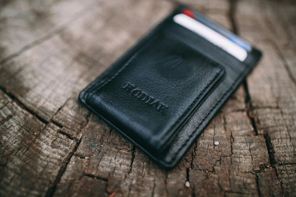 Top - grain Leather Money Clip - Groovy Groomsmen Gifts