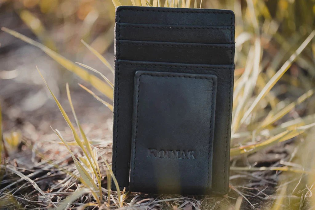 Top - grain Leather Money Clip - Groovy Groomsmen Gifts