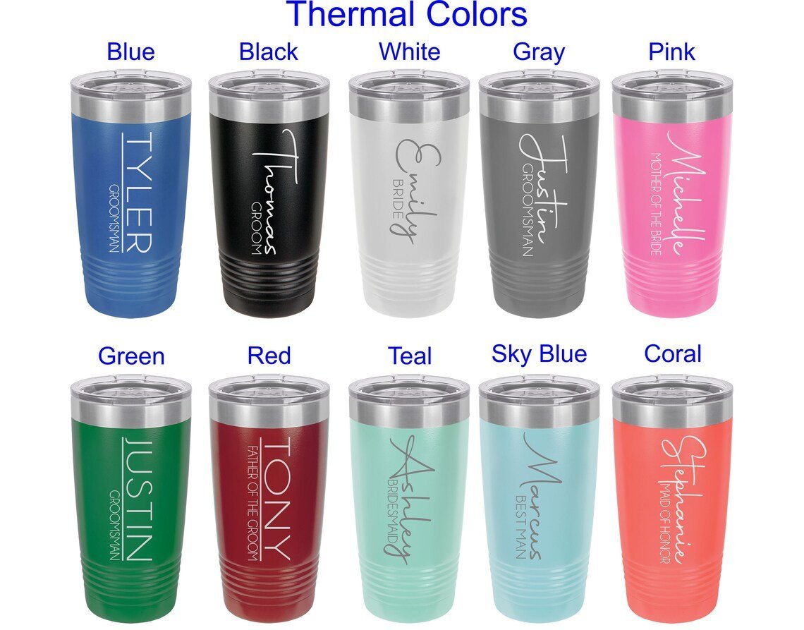 Tumbler Wedding Party Groomsmen Tumbler by Groovy Groomsmen Gifts