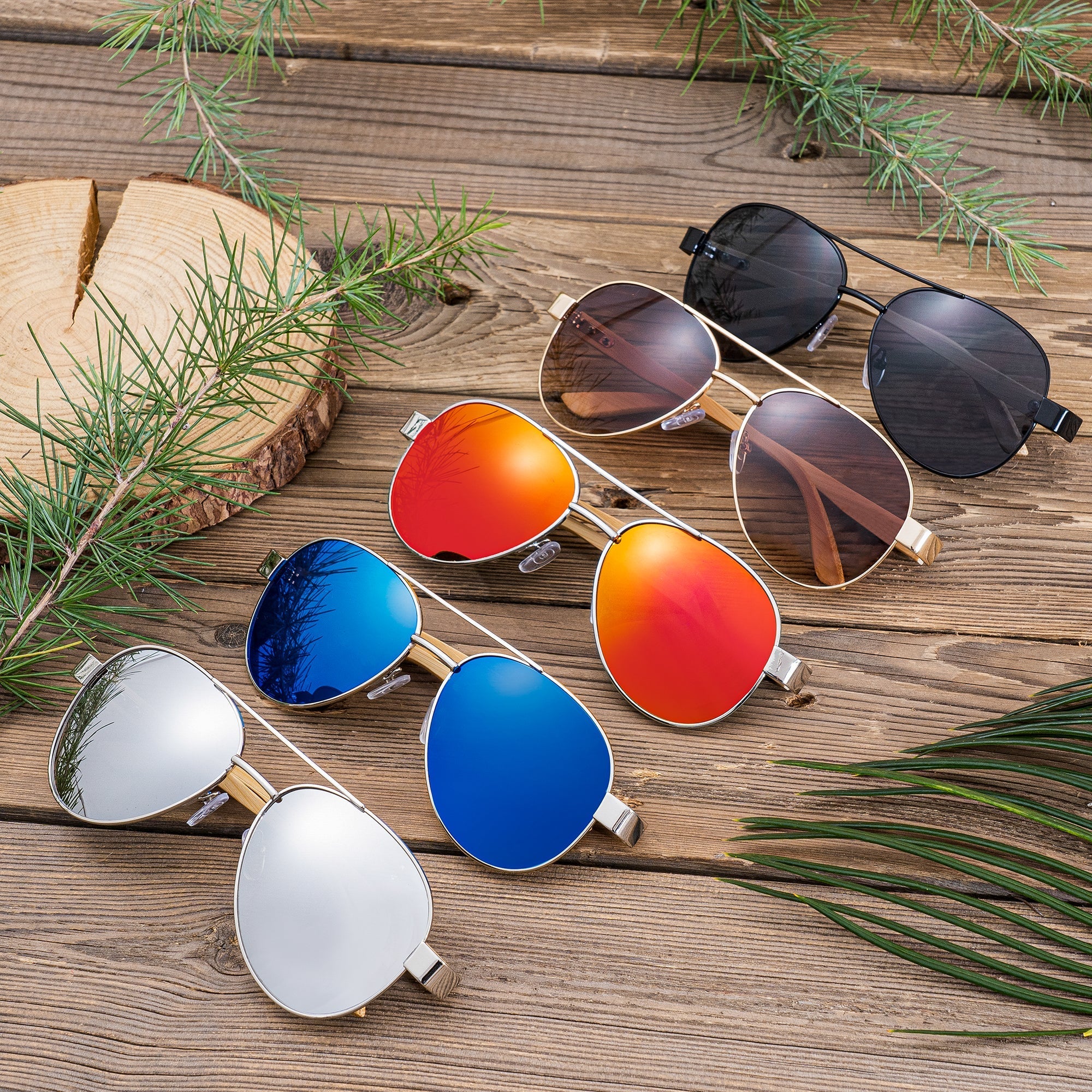 Sunglasses UV Aviators by Groovy Groomsmen Gifts