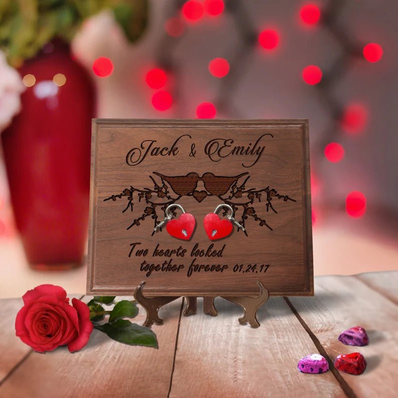 Valentines Gift with Love Lock - Groovy Groomsmen Gifts