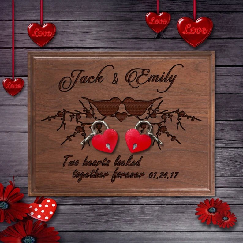 Valentines Gift with Love Lock - Groovy Groomsmen Gifts