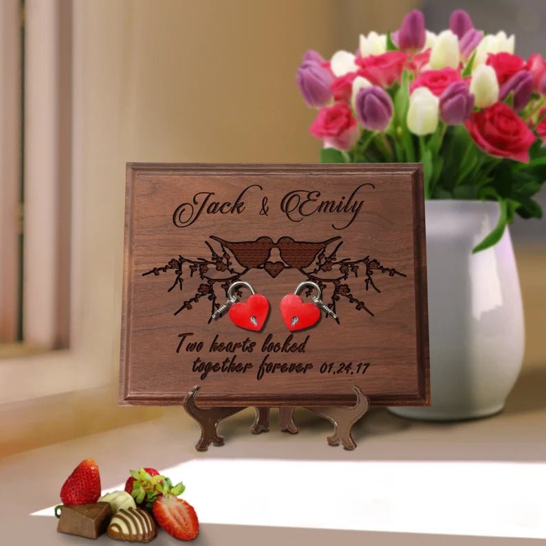 Valentines Gift with Love Lock - Groovy Groomsmen Gifts